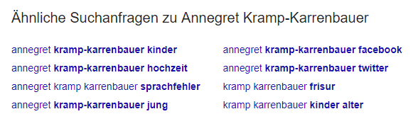 Google Suchvorschläge